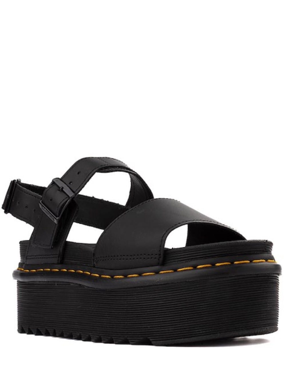 Womens Dr. Martens Voss Platform Sandal - Black